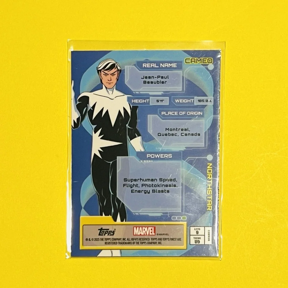 2025 Topps Finest X-Men '97‎ Northstar ultimates #9 Card Common